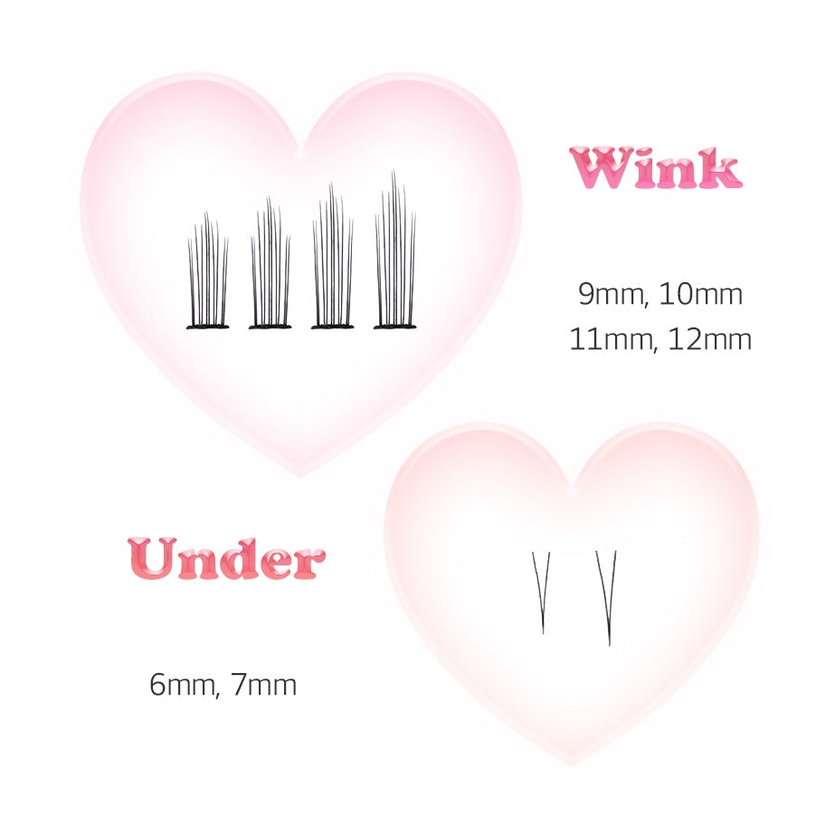 CORINGCO Toktok Hara Wink Fake Eyelashes (Mix set)