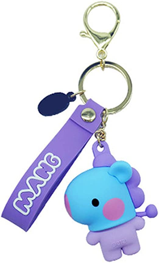 BT21 Minini Figure Keyring Keychain with Name Strap by BTS