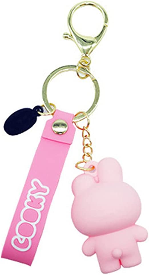 BT21 Minini Figure Keyring Keychain with Name Strap by BTS