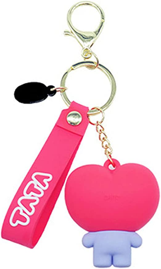 BT21 Minini Figure Keyring Keychain with Name Strap by BTS