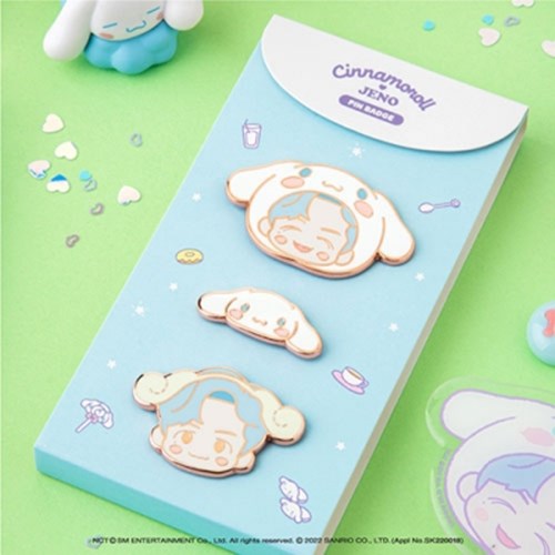 NCT x Sanrio Characters 3 pcs Pin Badge - SMTOWN Official Merch