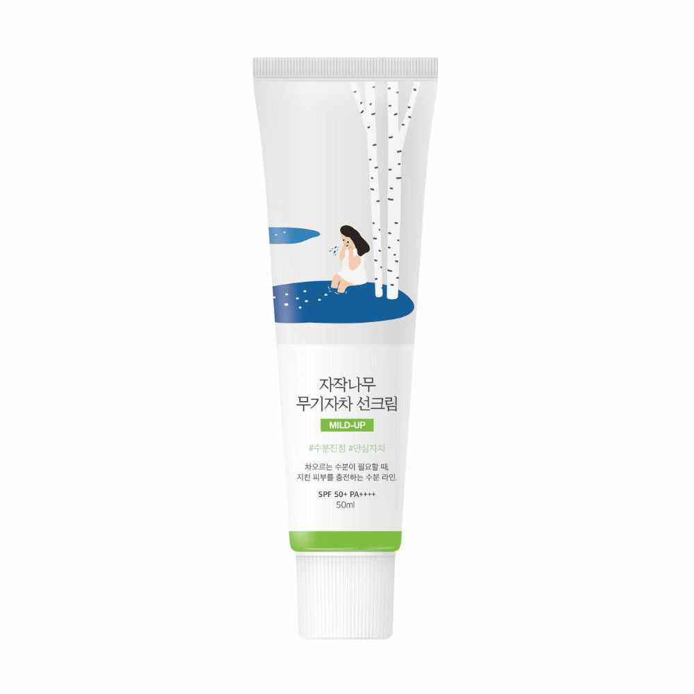 ROUND LAB - Birch Juice Moisturizing Mild Up Sunscreen (50ml)