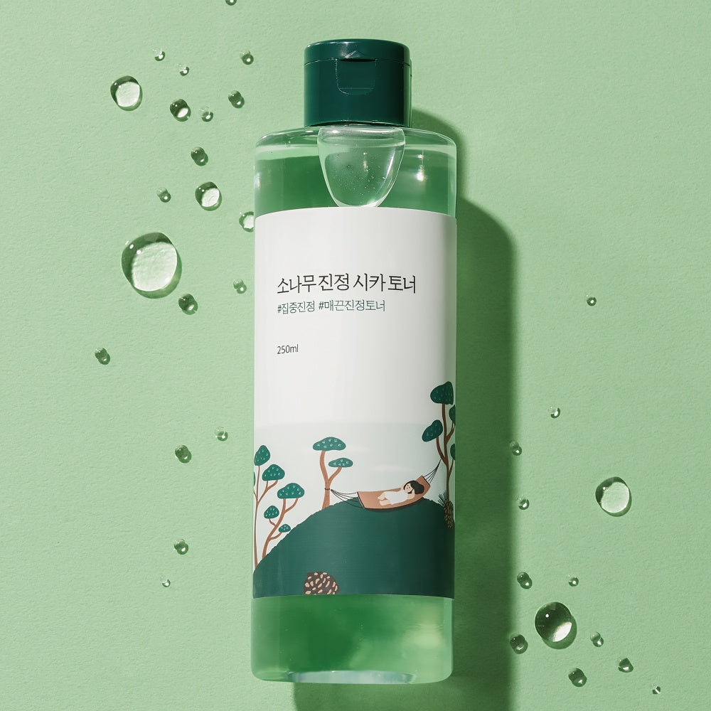 ROUND LAB Pine Calming Cica Toner 250ml & Cream 50ml EXP 10/21 & 10/15/2026