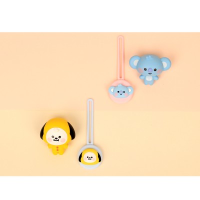 BT21 Little Buddy AirTag Cover Case with All in One Silicon Strap