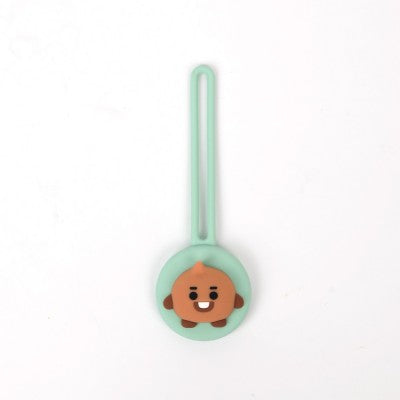 BT21 Little Buddy AirTag Cover Case with All in One Silicon Strap