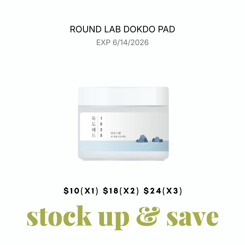 ROUND LAB - 1025 Dokdo Pad (70ea) EXP 6/14/2026