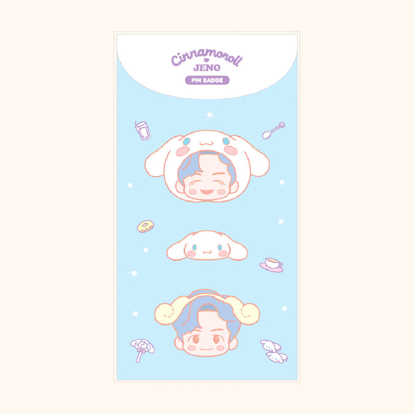 NCT x Sanrio Characters 3 pcs Pin Badge - SMTOWN Official Merch
