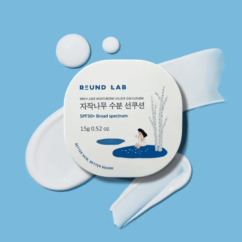 Round Lab Birch Moisturizing Sun Cushion SPF 50+ (15g)
