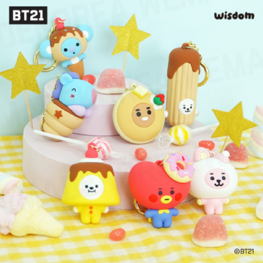 BT21 Minini Sweet Things Figure Keyring Keychain by BTS