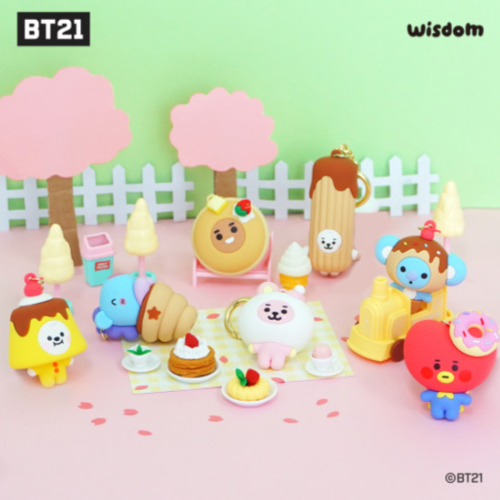 BT21 Minini Sweet Things Figure Keyring Keychain by BTS