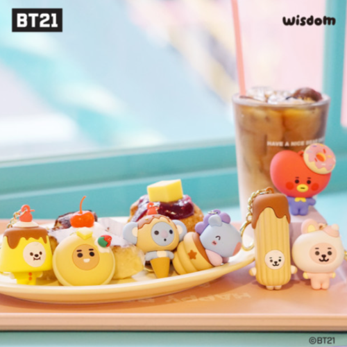 BT21 Minini Sweet Things Figure Keyring Keychain by BTS