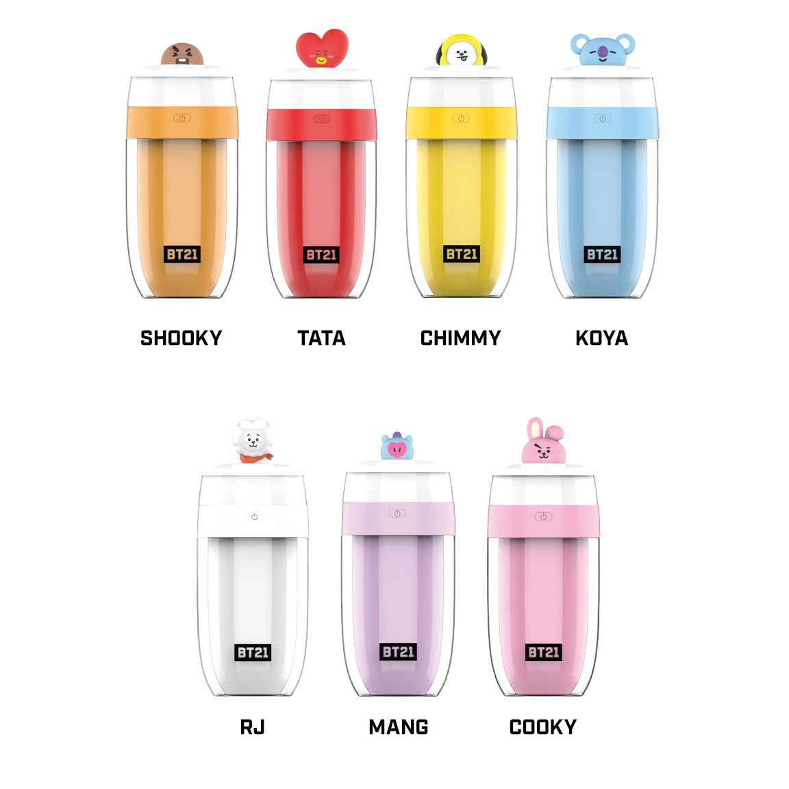 BT21 LED Mood Light Mini Figure Humidifier by BTS