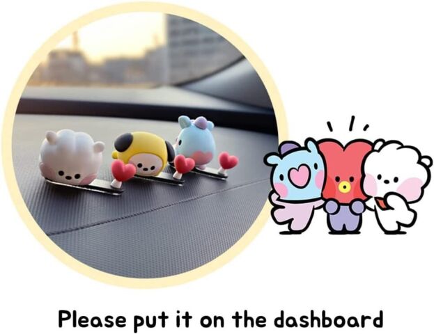 BT21 MININI Car Monitor Dashboard Figure by BTS