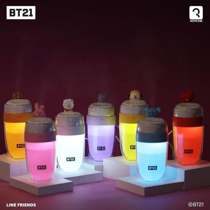 BT21 LED Mood Light Mini Figure Humidifier by BTS