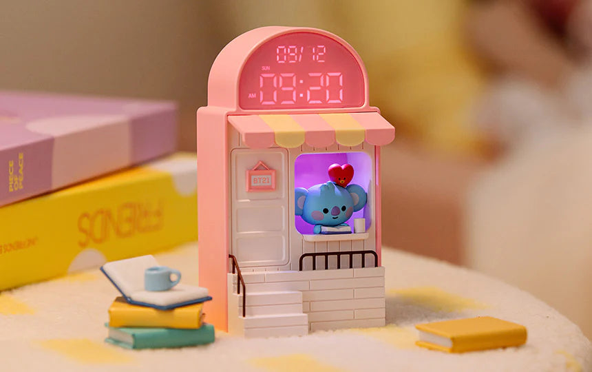 BT21 My Little Buddy Baby Cafe Clock BTS LED Digital Desk Clock
