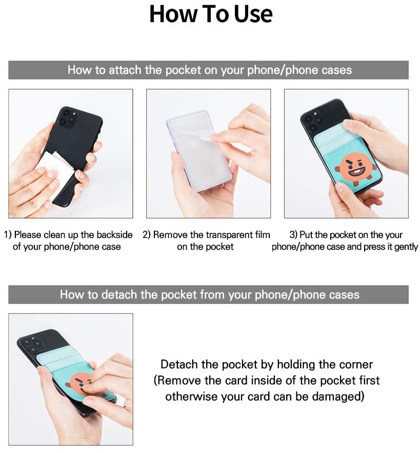 BTS x BT21 Phone Card Pocket Case