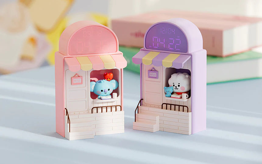 BT21 My Little Buddy Baby Cafe Clock BTS LED Digital Desk Clock