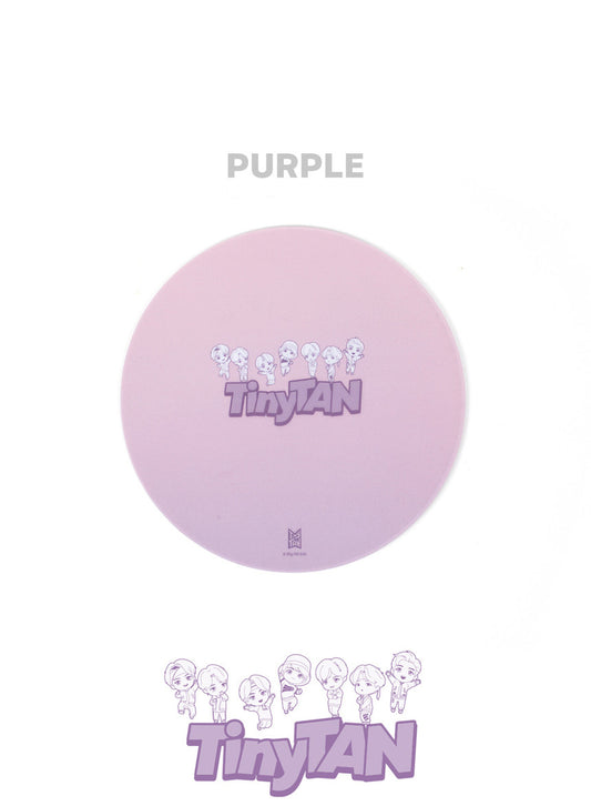 BTS TinyTAN Round Mouse Pad (Pink/Purple)