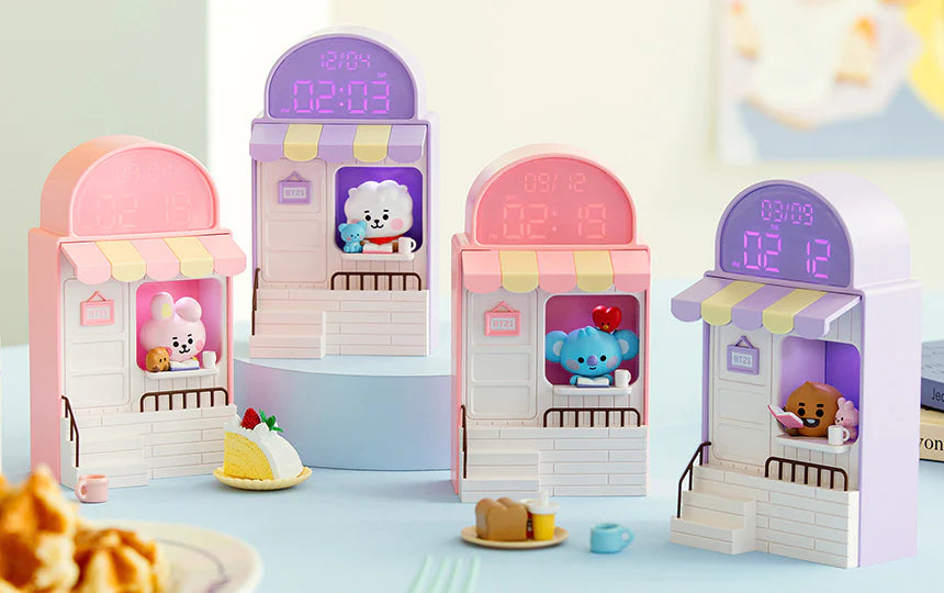 BT21 My Little Buddy Baby Cafe Clock BTS LED Digital Desk Clock