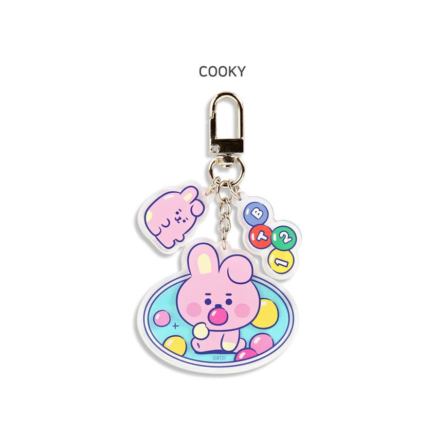 BT21 JELLY CANDY Baby Acrylic Keyring by BTS MONOPOLY