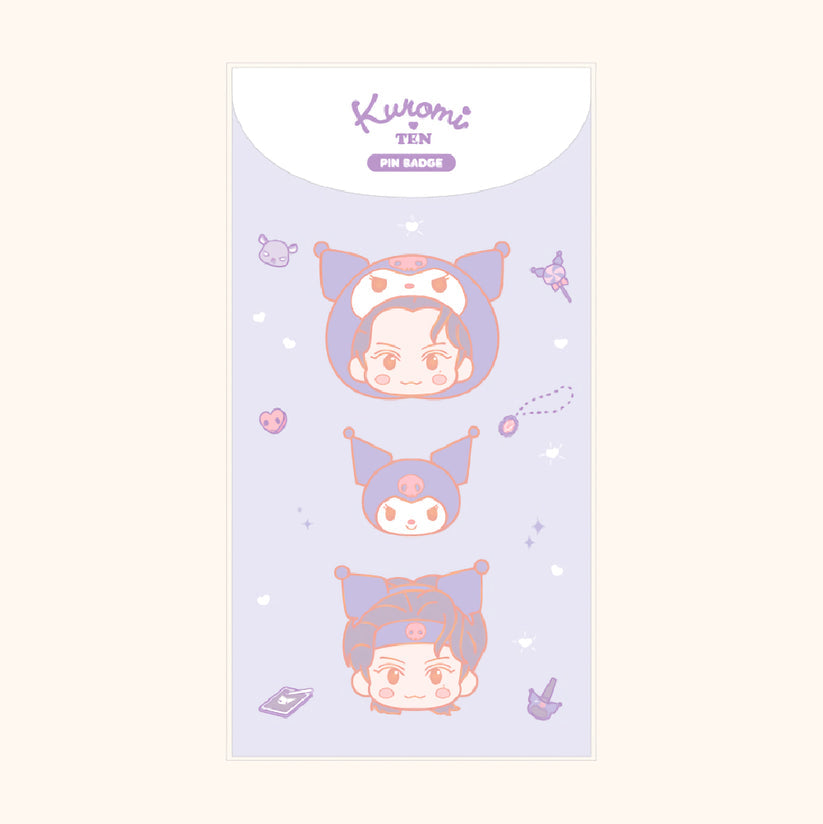 NCT x Sanrio Characters 3 pcs Pin Badge - SMTOWN Official Merch