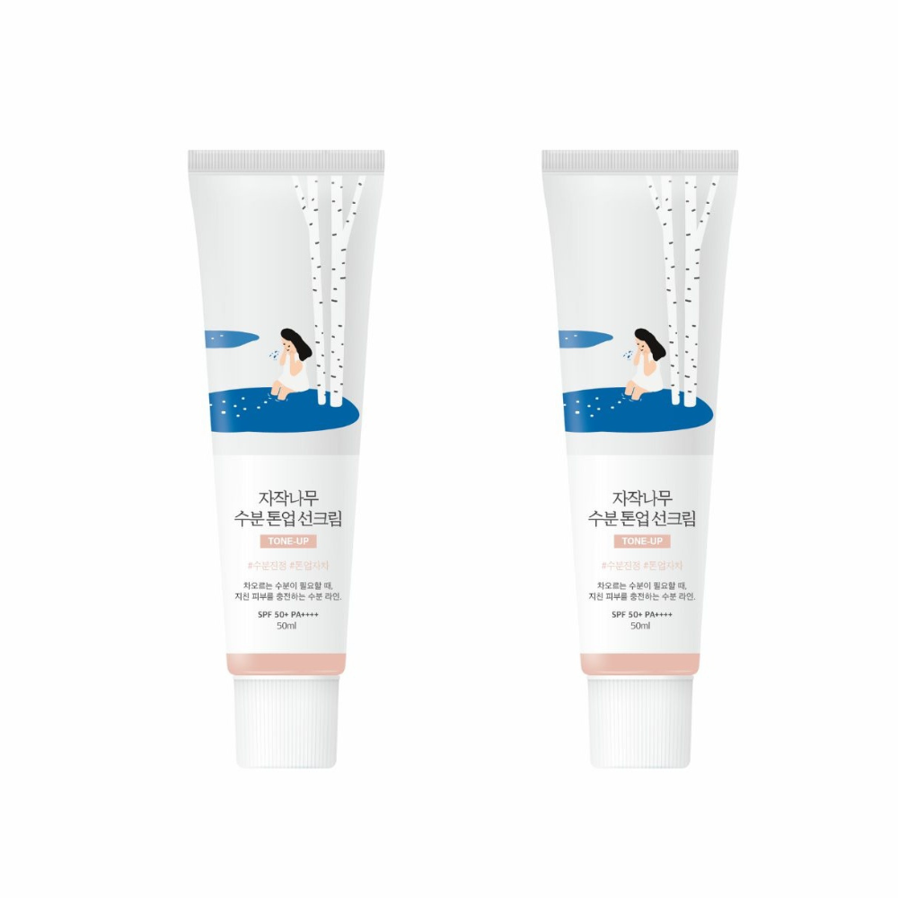 ROUND LAB - 2 X Birch Juice Tone-Up Sunscreen 50ml