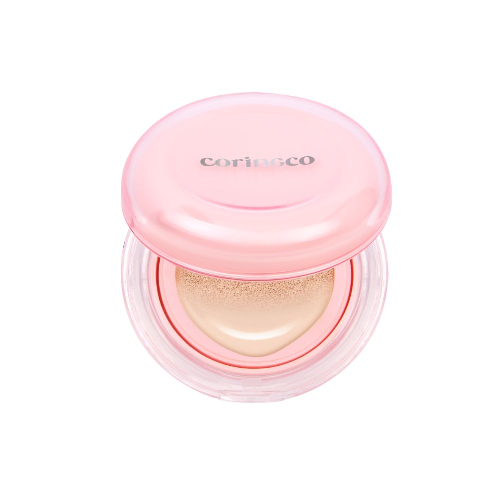 CORINGCO Glow Rice BB Cushion Foundation with Natural Glow, Perfect Coverage, Korean
