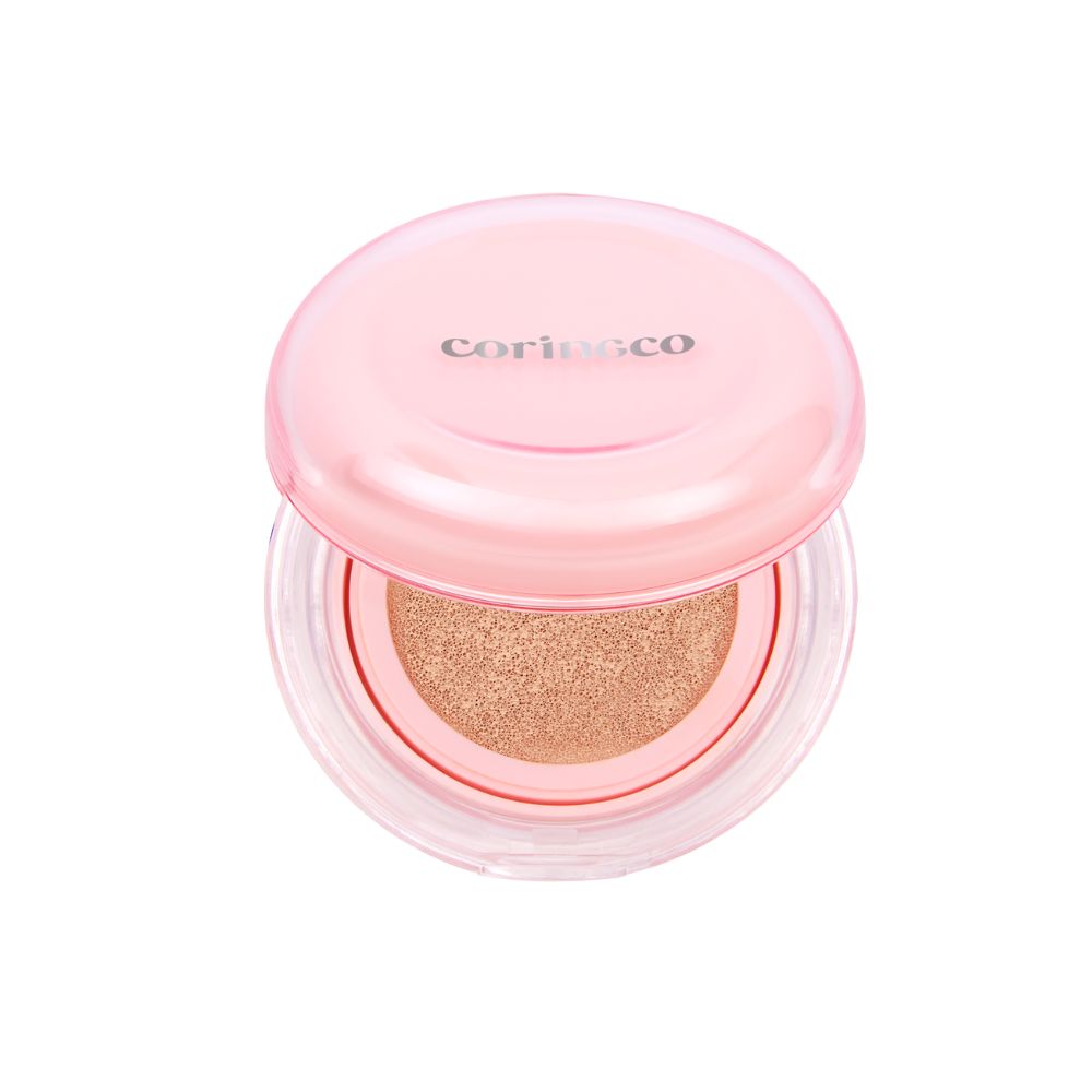 CORINGCO Glow Rice BB Cushion Foundation with Natural Glow, Perfect Coverage, Korean