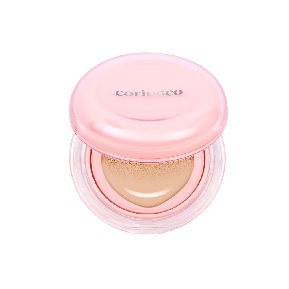 CORINGCO Glow Rice BB Cushion Foundation with Natural Glow, Perfect Coverage, Korean