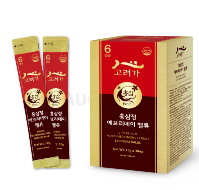 COREAHOUSE Korean Red Ginseng extract Everyday Value (10g x30 sticks)