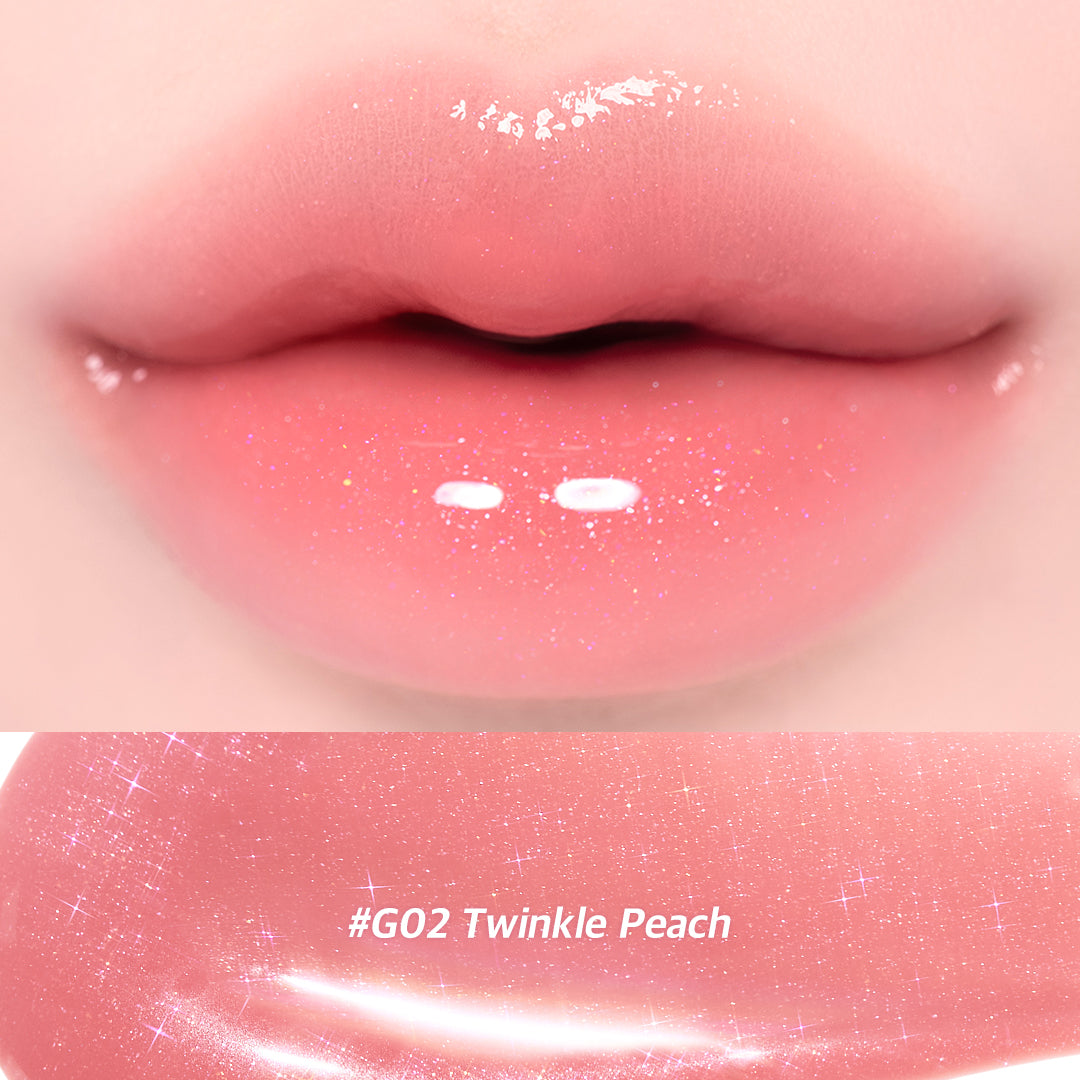 CORINGCO Topping Tip Glow Lip Plumper – Tinted Plumping Lip Gloss with Vitamin E (2.8g, 5 Shades)