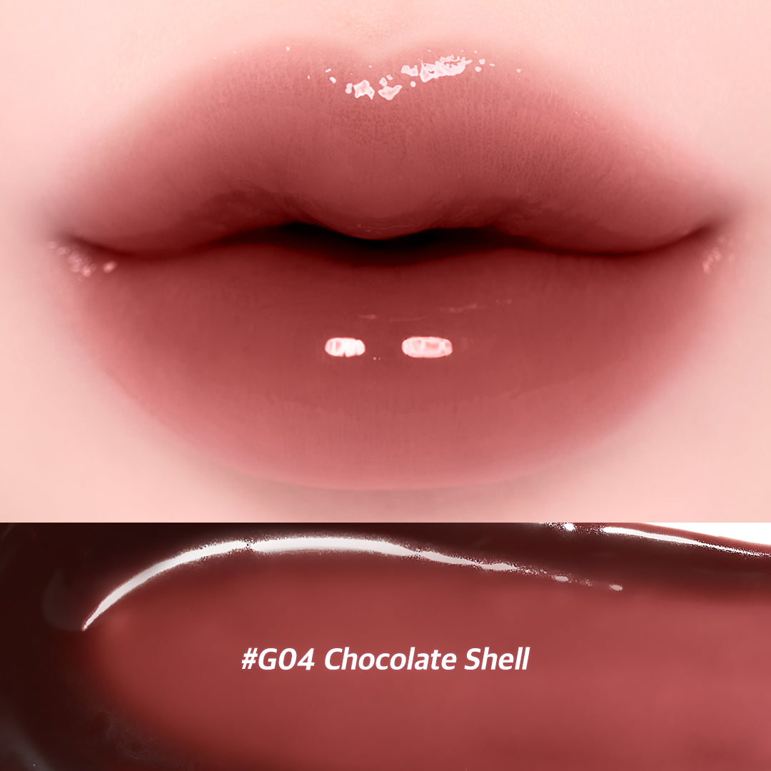 CORINGCO Topping Tip Glow Lip Plumper – Tinted Plumping Lip Gloss with Vitamin E (2.8g, 5 Shades)