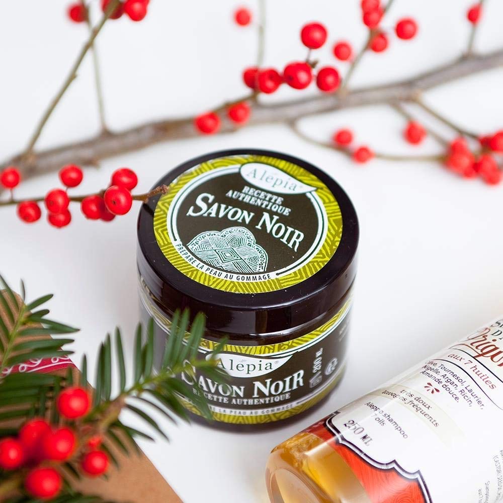 Alepia Savon Noir - 100% Olive Oil Black Soap Scrub 200 ml