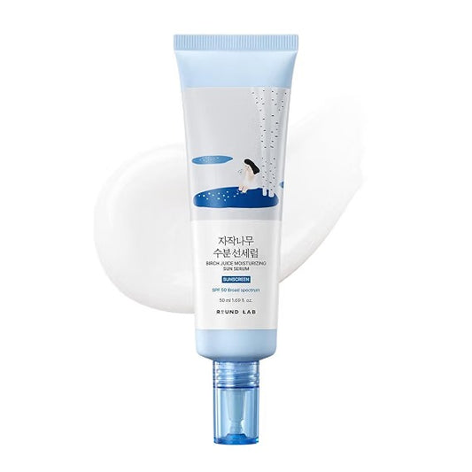 ROUND LAB Birch Juice Moisturizing Sun Serum SPF 50 – 1.69 fl oz