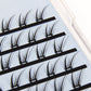CORINGCO Easycut Self Adhesive False Eyelashes, Natural Look, No Glue Needed, Assorted Set of 9/10/11mm, Reusable Lash Clusters Kbeauty