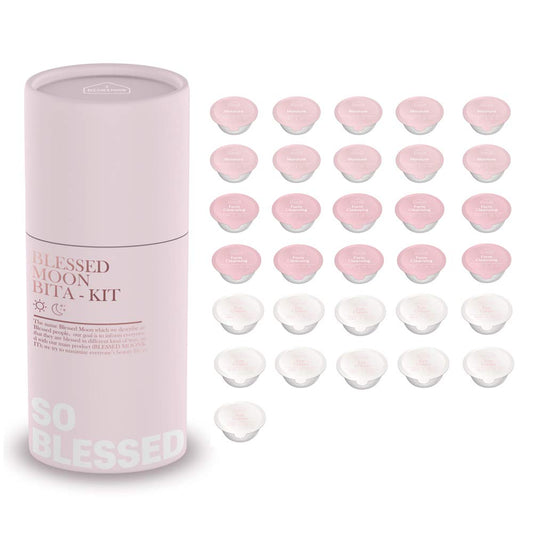 BLESSED MOON Vita Kit - Skincare Kit (Total 31 capsules - Eye 10, Water 10, Clean 10 + 1 random)