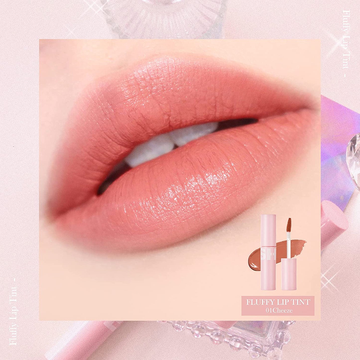 BLESSED MOON FLUFFY LIP TINTㅣ Plumping Glossy Lip Tint with 6 natural oils, Moisturizing and Nourshing Lip Tint