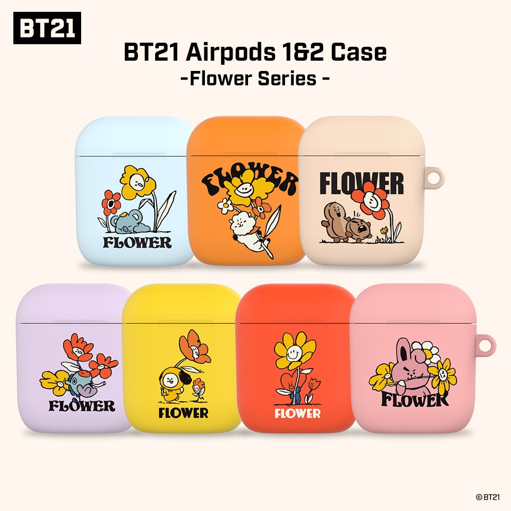 BTS x BT21 Flower Series AirPods Case 1&2