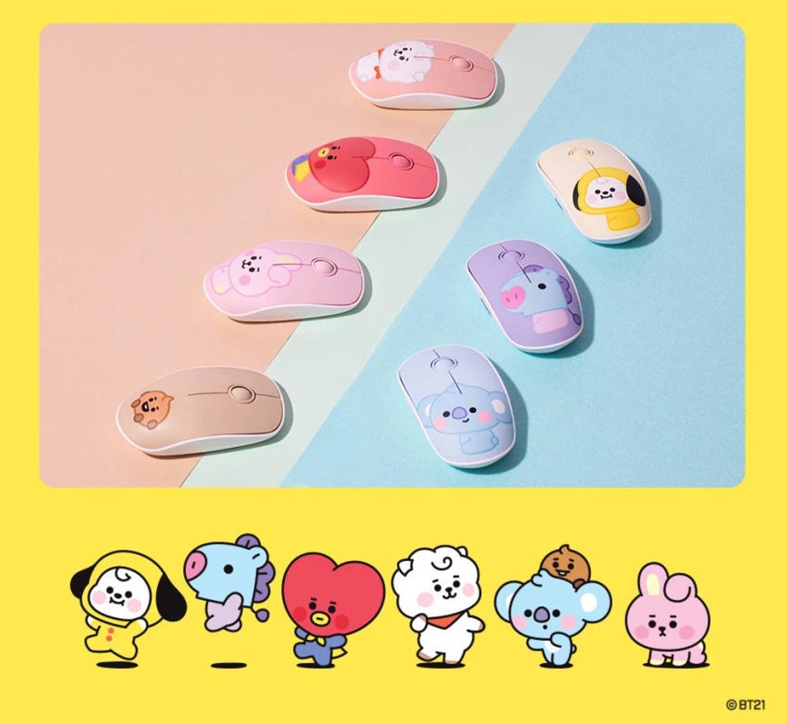 BTS x BT21 Baby Wireless Silent Mouse by Royche