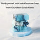 NATURAL LOVE Gemstone Soap 3 Bar Handmade Jade Soap Gift Set