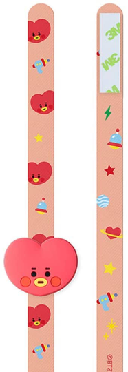 Us seller Official BTS x BT21 Baby Character Figure Strap - Smartphone One-Handed Holder Finger Grip Accessory
