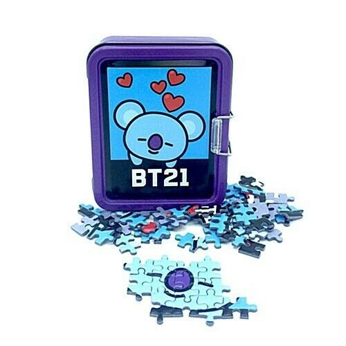 [US seller] BTS BT21 Official Tin case 108 pcs Jigsaw Puzzle fast ship